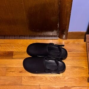 Black Slip-On Clogs